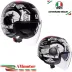 Casco Jet Agv Eteres Hystory Matt Black White Red Doppia Visiera Moto 22206