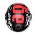 Casco Jet Agv Eteres Hystory Matt Black White Red Doppia Visiera Moto 22206