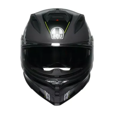Casco Agv K7 Kyber Matt Grey Yellow Fluo Integrale Per Moto Opaco Visiera Max Pinlock