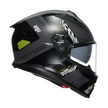 Casco Agv K7 Kyber Matt Grey Yellow Fluo Integrale Per Moto Opaco Visiera Max Pinlock