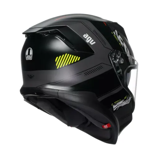 Casco Agv K7 Kyber Matt Grey Yellow Fluo Integrale Per Moto Opaco Visiera Max Pinlock