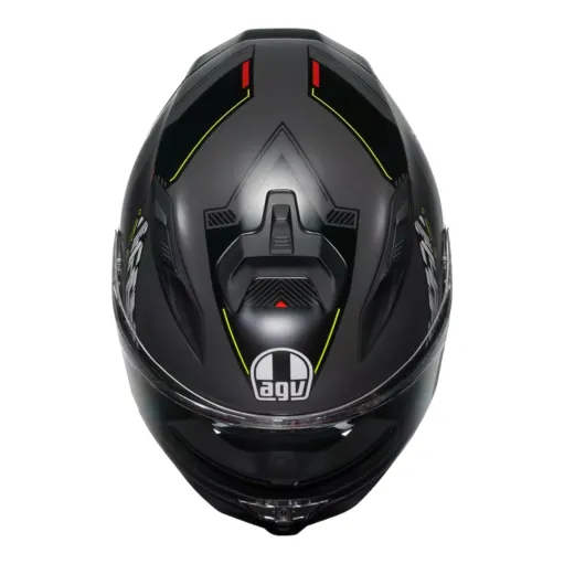 Casco Agv K7 Kyber Matt Grey Yellow Fluo Integrale Per Moto Opaco Visiera Max Pinlock