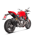 Akrapovic Ducati Monster 1200 / S 17 2020 Terminale Di Scarico Slip-On Line Titanio Black Moto