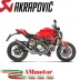 Akrapovic Ducati Monster 1200 R Terminale Di Scarico Slip-On Line Titanio Black Moto