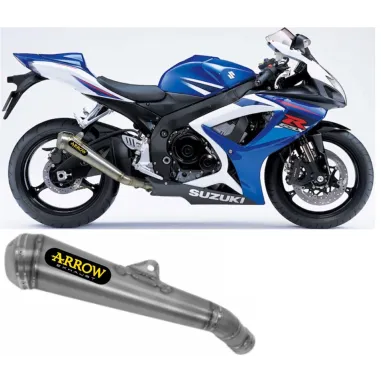 Terminale Di Scarico Arrow Suzuki Gsx-R 750 06 - 2007 Slip-On Pro-Racing Nichrom Moto