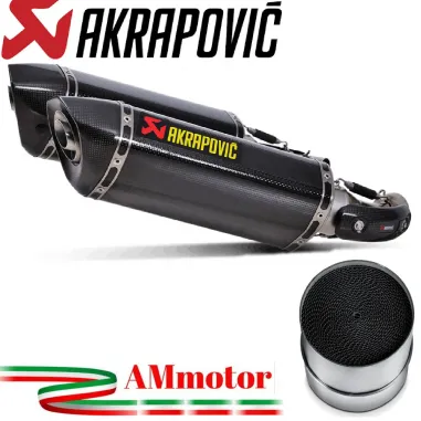 Akrapovic Ducati Monster 696 Terminali Di Scarico Slip-On Line Carbonio Moto