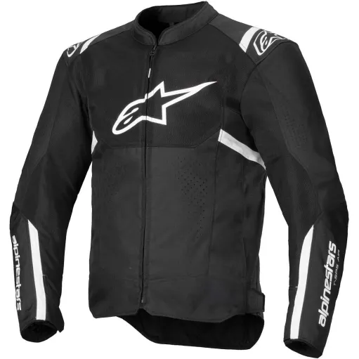 Giacca ALPINESTARS T-SPS AIR V2 Black White Protezioni Da Moto Cordura ESTIVA Traforata