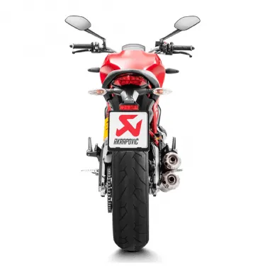 Akrapovic Ducati Monster 797 Terminali Di Scarico Slip-On Line Titanio Black Moto
