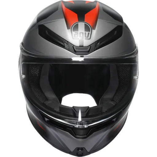 Casco Agv K6 S Karve Matt Black Grey Red Integrale Per Moto Opaco Visiera Max Pinlock