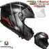 Casco Agv K6 S Karve Matt Black Grey Red Integrale Per Moto Opaco Visiera Max Pinlock