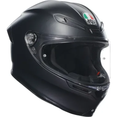 Casco Agv K6 S Matt Black Integrale Per Moto Nero Opaco Visiera Max Pinlock