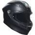 Casco Agv K6 S Matt Black Integrale Per Moto Nero Opaco Visiera Max Pinlock