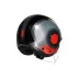 Casco Jet Agv Eteres Levanto Black Silver Red Doppia Visiera Moto Ece 22.06