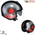 Casco Jet Agv Eteres Levanto Black Silver Red Doppia Visiera Moto Ece 22.06