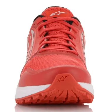 Scarpe Meta Road Shoes Alpinestars Red White Sneakers Urban Moto Uomo