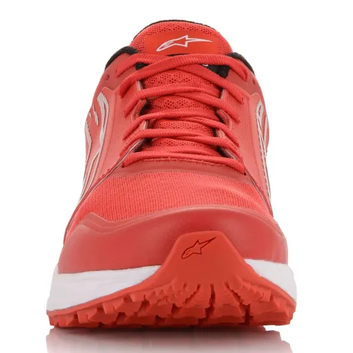 Scarpe Meta Road Shoes Alpinestars Red White Sneakers Urban Moto Uomo
