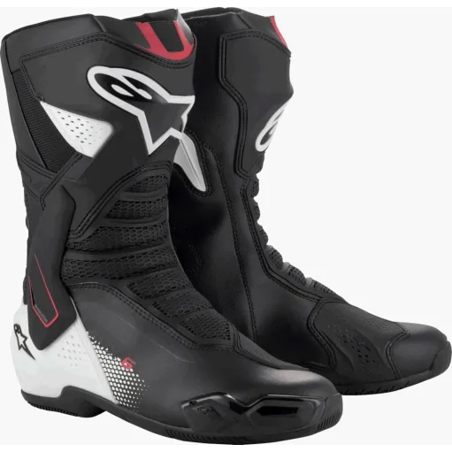 Alpinestars SMX-6 V3 R Black White Red Stivale Moto Strada Pista