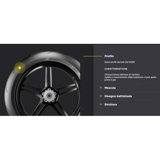 Pirelli Diablo Supercorsa SP V3 120 70 + 190 55 Coppia Pnaumatici Moto Gomme