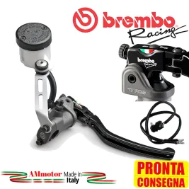 Pompa Brembo Radiale Rcs 17 Freno + Kit Serbatoio Olio Racing Moto