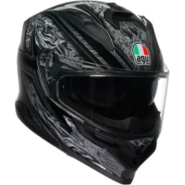 Casco Agv K7 Damascus Black Silver Integrale Per Moto Opaco Visiera Max Pinlock 2