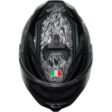 Casco Agv K7 Damascus Black Silver Integrale Per Moto Opaco Visiera Max Pinlock