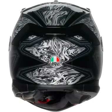 Casco Agv K7 Damascus Black Silver Integrale Per Moto Opaco Visiera Max Pinlock
