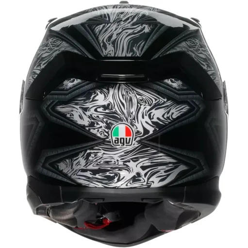 Casco Agv K7 Damascus Black Silver Integrale Per Moto Opaco Visiera Max Pinlock