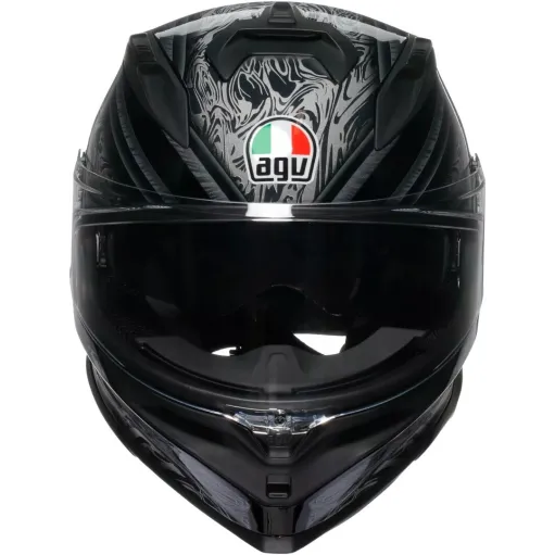 Casco Agv K7 Damascus Black Silver Integrale Per Moto Opaco Visiera Max Pinlock
