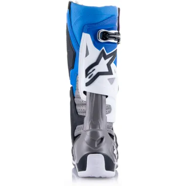 Alpinestars Tech 10 Supervented Stivali Motocross Enduro Nero Smalto Blu Viola Bianco