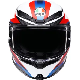 Casco Agv K6 S Tmewarp Matt Black Red Blue Integrale Per Moto Opaco Visiera Max Pinlock 2
