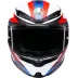 Casco Agv K6 S Tmewarp Matt Black Red Blue Integrale Per Moto Opaco Visiera Max Pinlock