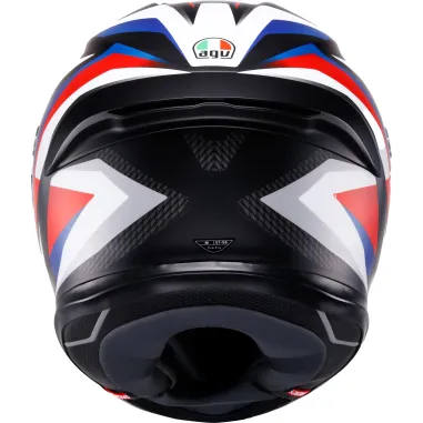 Casco Agv K6 S Tmewarp Matt Black Red Blue Integrale Per Moto Opaco Visiera Max Pinlock