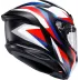 Casco Agv K6 S Tmewarp Matt Black Red Blue Integrale Per Moto Opaco Visiera Max Pinlock