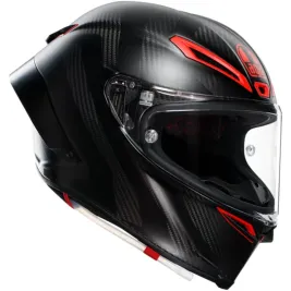 Casco Agv Pista GP RR Intrepido Matt Carbon Black Red Integrale Moto DOT E2206