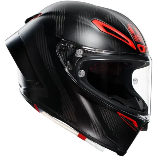 Casco Agv Pista GP RR Intrepido Matt Carbon Black Red Integrale Moto DOT E2206