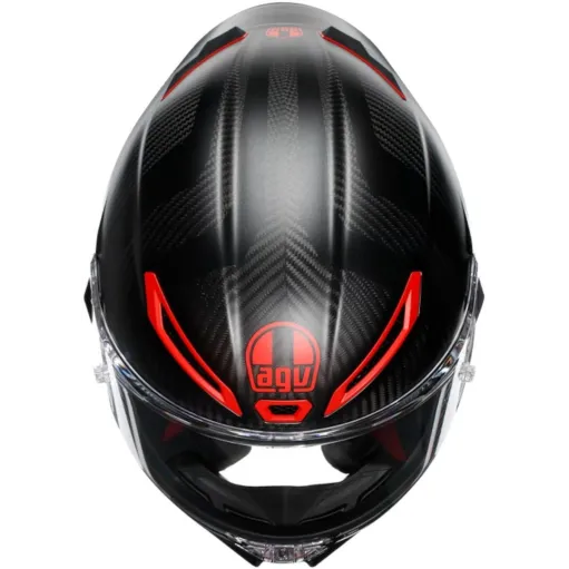 Casco Agv Pista GP RR Intrepido Matt Carbon Black Red Integrale Moto DOT E2206