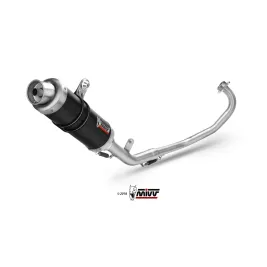 Mivv Yamaha Yzf R25 Scarico Completo Terminale Gp Black Inox Nero Moto 2