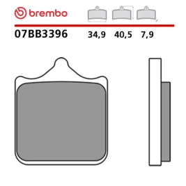 Pastiglie Freno Brembo Ktm 990 Supermoto R Moto Anteriori 07BB33SA 2