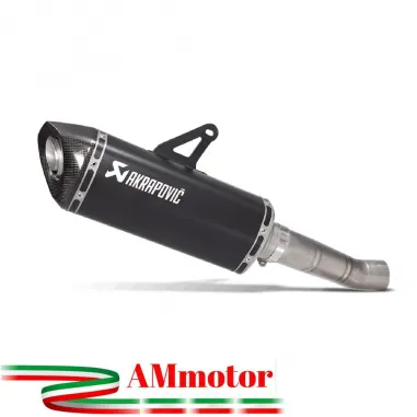 Akrapovic Ducati Monster 821 17 2020 Terminale Di Scarico Slip-On Line Titanio Black Moto