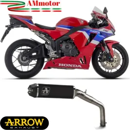 Arrow Honda Cbr 600 RR 2024 Terminale Di Scarico Moto Indy-Race Alluminio Nero Omologato