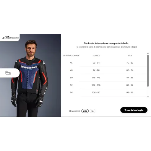 Alpinestars Giacca In Pelle GP Force V2  Black Blue Red Fluo Moto