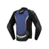 Alpinestars Giacca In Pelle GP Force V2  Black Blue Red Fluo Moto