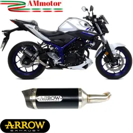 Arrow Yamaha MT-03 2016-2017 Terminale Di Scarico Per Moto Thunder Alluminio Nero
