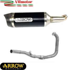 Scarico Completo Yamaha MT-03 2016-2017 Arrow Per Moto Terminale Thunder Alluminio Nero