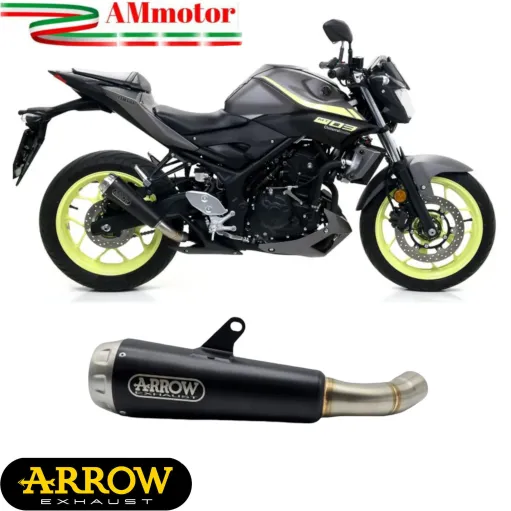 Arrow Yamaha MT-03 2016-2017 Terminale Di Scarico Per Moto Pro-Race Acciaio Inox Nero