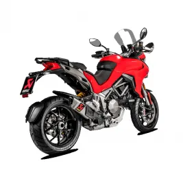 Akrapovic Ducati Multistrada 1200 15 2017 Terminale Di Scarico Slip-On Line Titanio Moto Omologato 2