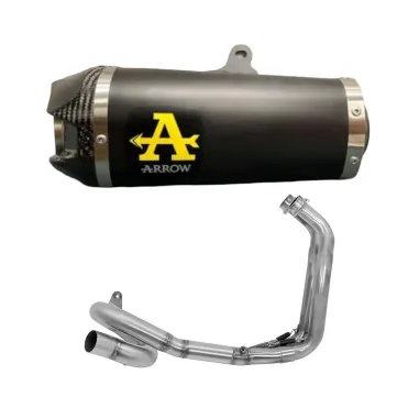 Scarico Completo Yamaha MT-07 2021-2024 Arrow Per Moto Terminale Works Acciaio Nero Omologato