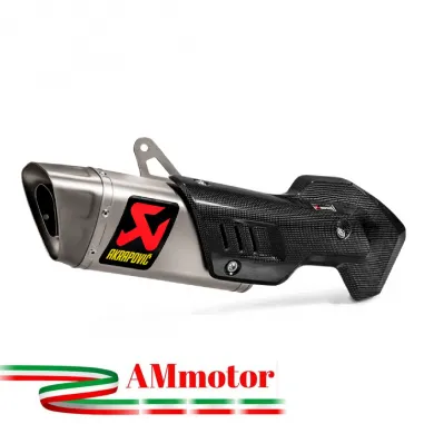Akrapovic Ducati Multistrada 1200 15 2017 Terminale Di Scarico Slip-On Line Titanio Moto Omologato