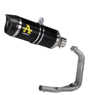 Scarico Completo Yamaha MT-07 2021-2024 Arrow Per Moto Terminale Thunder Alluminio Nero Omologato