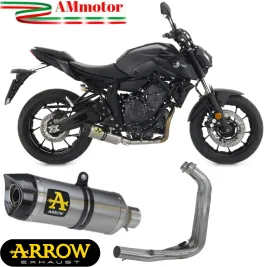 Scarico Completo Yamaha MT-07 2021-2024 Arrow Per Moto Terminale Thunder Titanio Racing